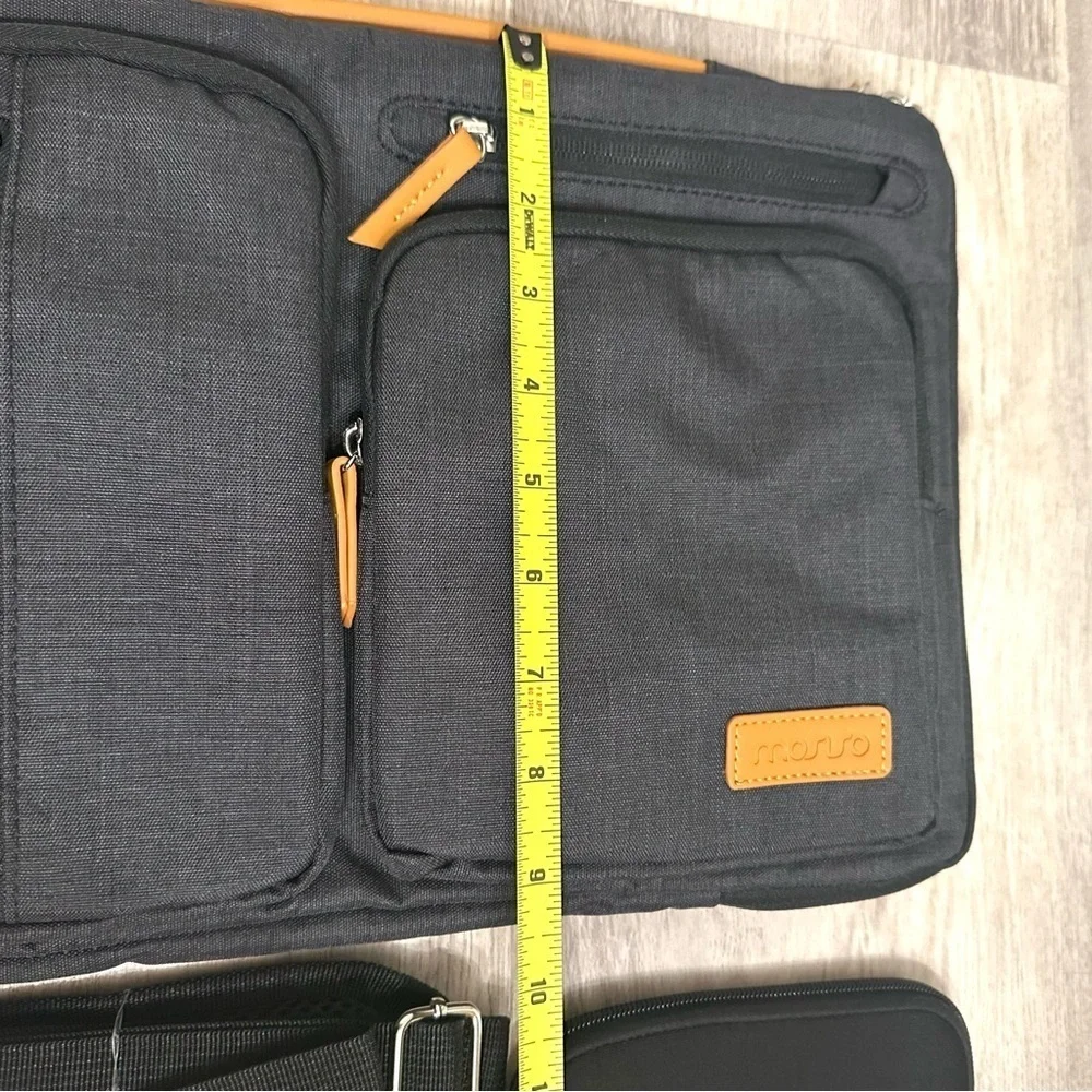 MOSISO 360 Protective Laptop Shoulder Bag Black